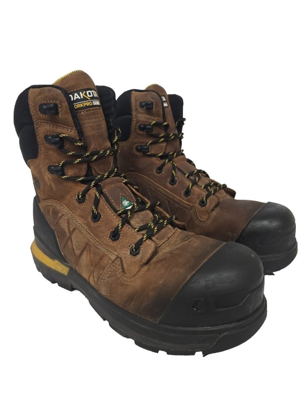 Dakota Work PRO Men's 8" 8300 Comp. Toe Comp. Plate Work Boots Brown Size 10M